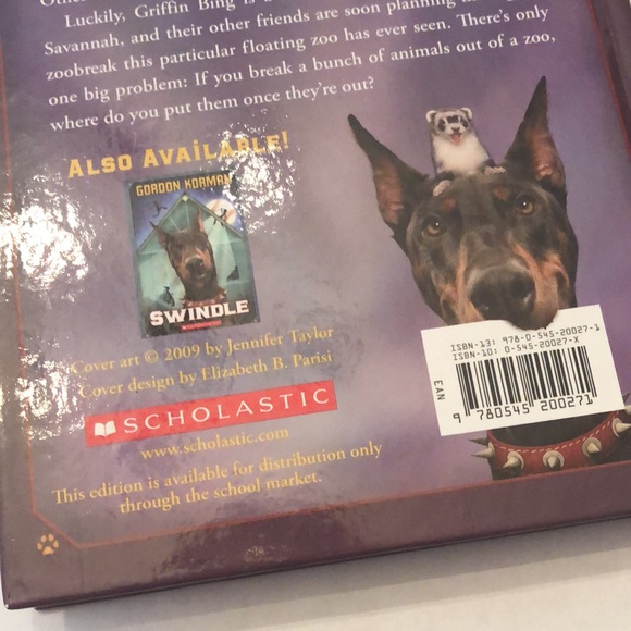 Swindle and Zoobreak Gordon Korman Middle Grade Children’s Adventure Hardcover - Picture 11 of 16